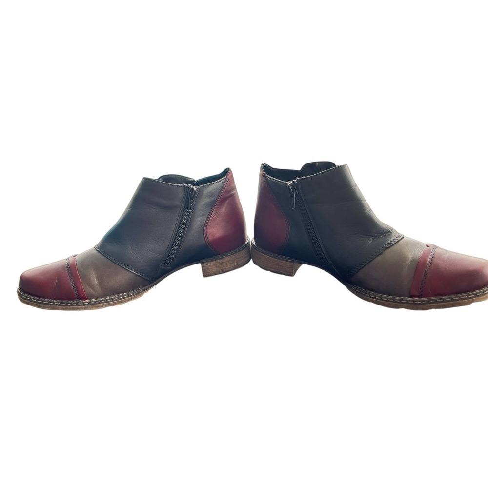 Remonte Genuine Leather Patchwork Multicolor Ankl… - image 5